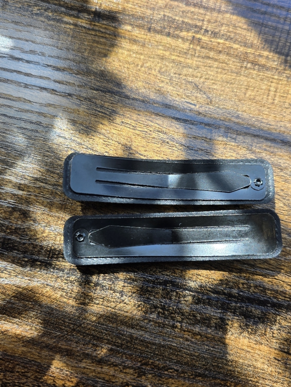 Black Velvet Camilia Hair Clips - Picture 2 of 2